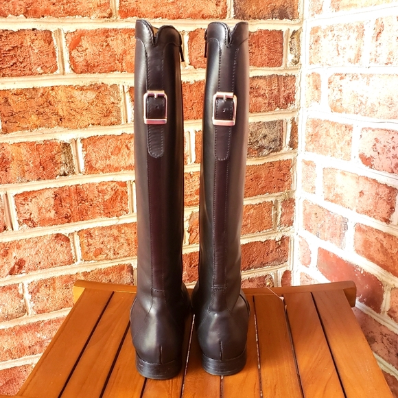 J. Crew Tall Black Leather Boots - Picture 4 of 7